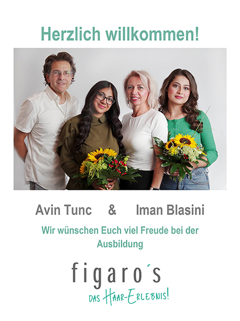 Figaros Friseur Kuppenheim Baden-Baden Rastatt Murgtal - Avin Tunc + Iman Blasini unsere neuen Auszubildenden 2022