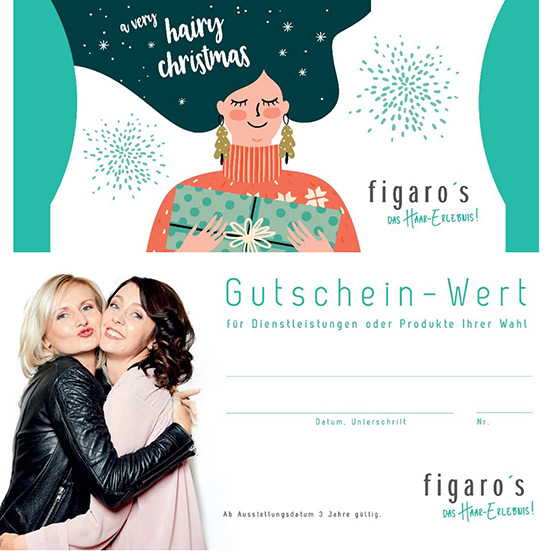 Figaros Friseur Kuppenheim Baden-Baden Rastatt Murgtal - Geschenk-Gutschein Weihnachten